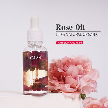 30ml Multi-Purpose Rose Oil: For Face, Body &amp; Hair - Hydrating Botanical Essential Oil