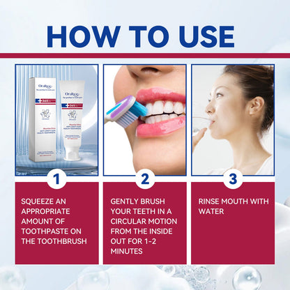 Anti-Cavity Gum Health Toothpaste, Clean Teeth Yellow Stains And Tartar Breath Fresh Clean Tooth Care Toothpaste