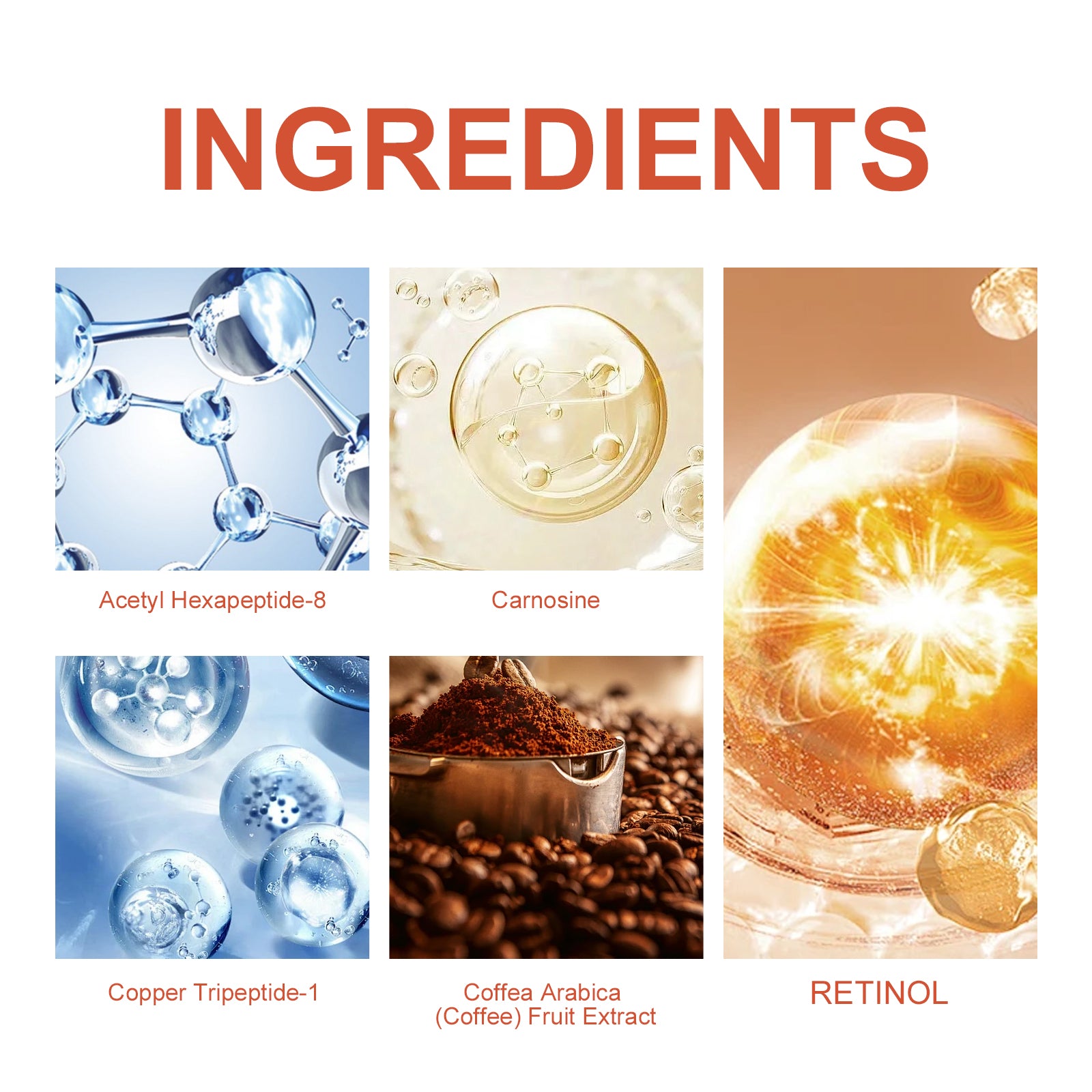 Retinol Polypeptide Revitalizing Eye Cream, Firming Skin Around Eyes Lighten Dark Circles Crow&