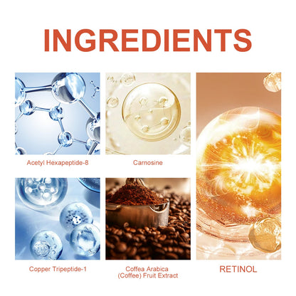 Retinol Polypeptide Revitalizing Eye Cream, Firming Skin Around Eyes Lighten Dark Circles Crow&