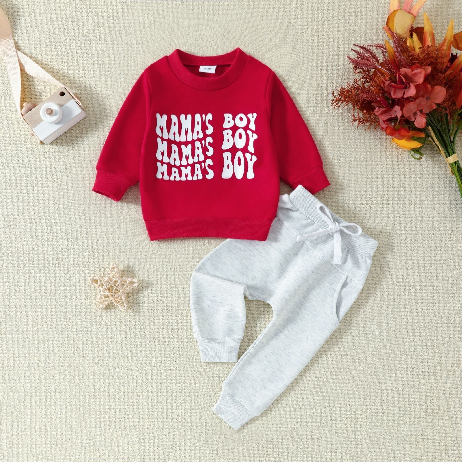 Kids Letter Hoodie &amp; Pants Set
