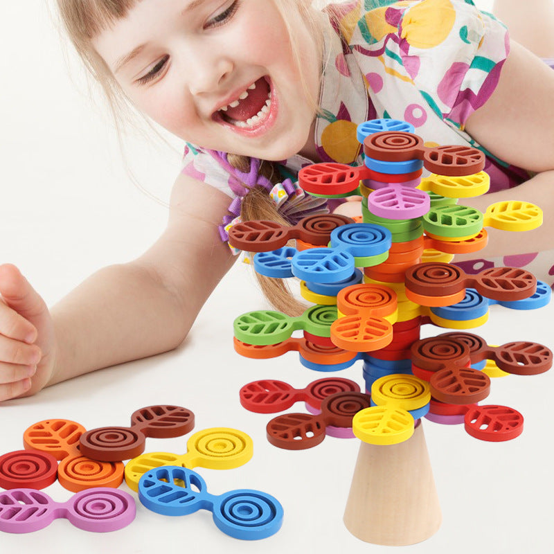Stacking Tree Balance Building Blocks for Children&