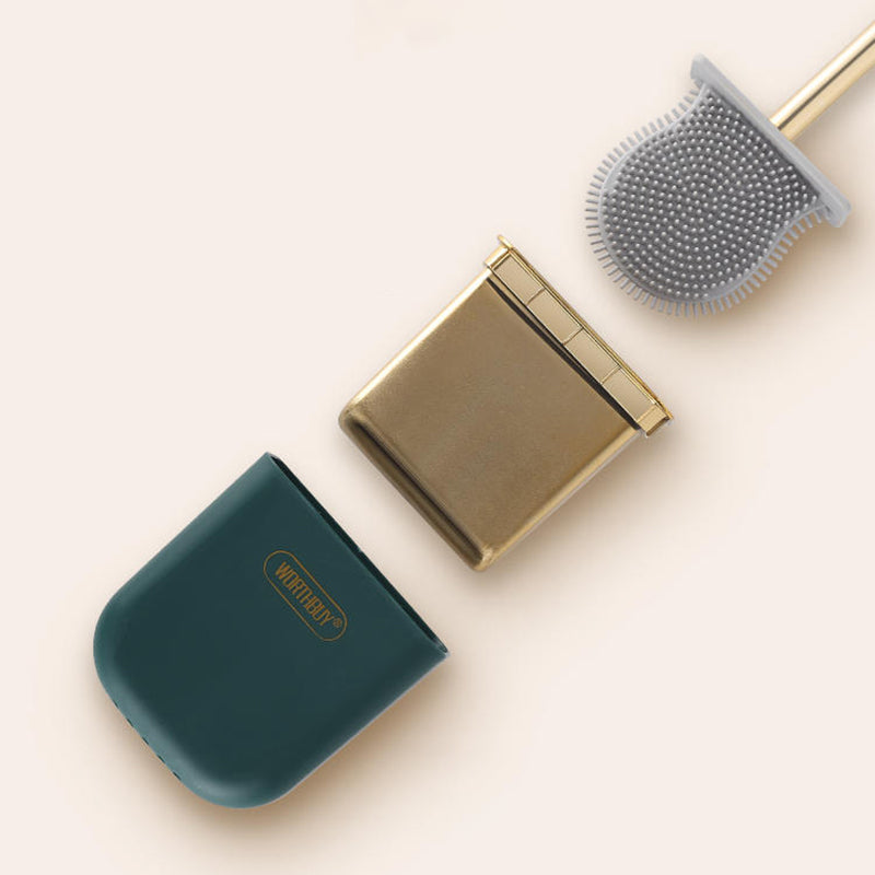 Wall-Mount Silicone Toilet Brush