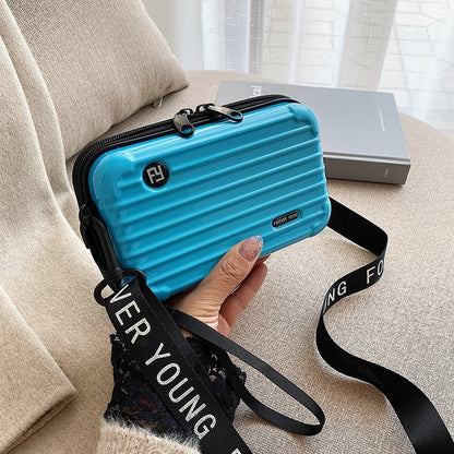 PC hard shell toiletry bag 7-inch shoulder crossbody bag hand storage bag suitcase small bag