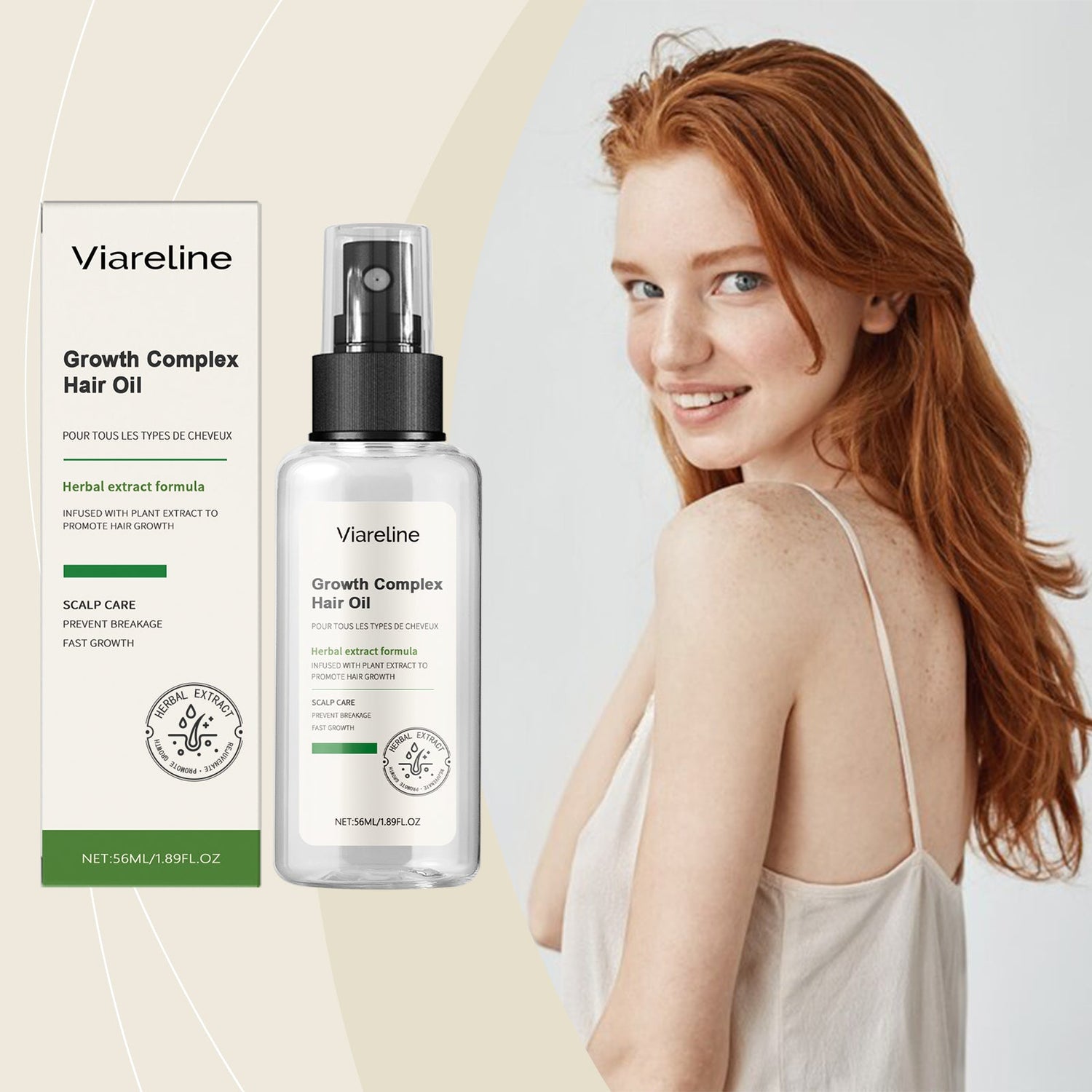 Herbal Hair Care Essential Oil Repair Dry, Hydrating, Smooth And Improve Frizzy Hair Care Essence
