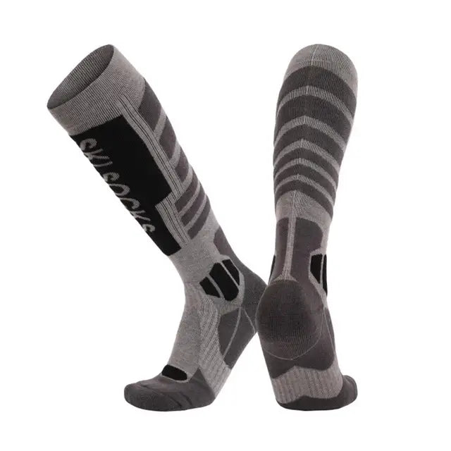 New Merino wool skiing socks with thickened towel bottom for men and women&
