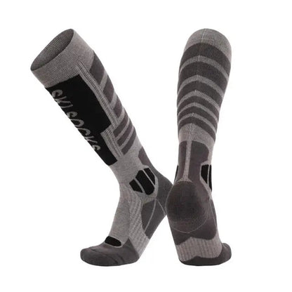 New Merino wool skiing socks with thickened towel bottom for men and women&