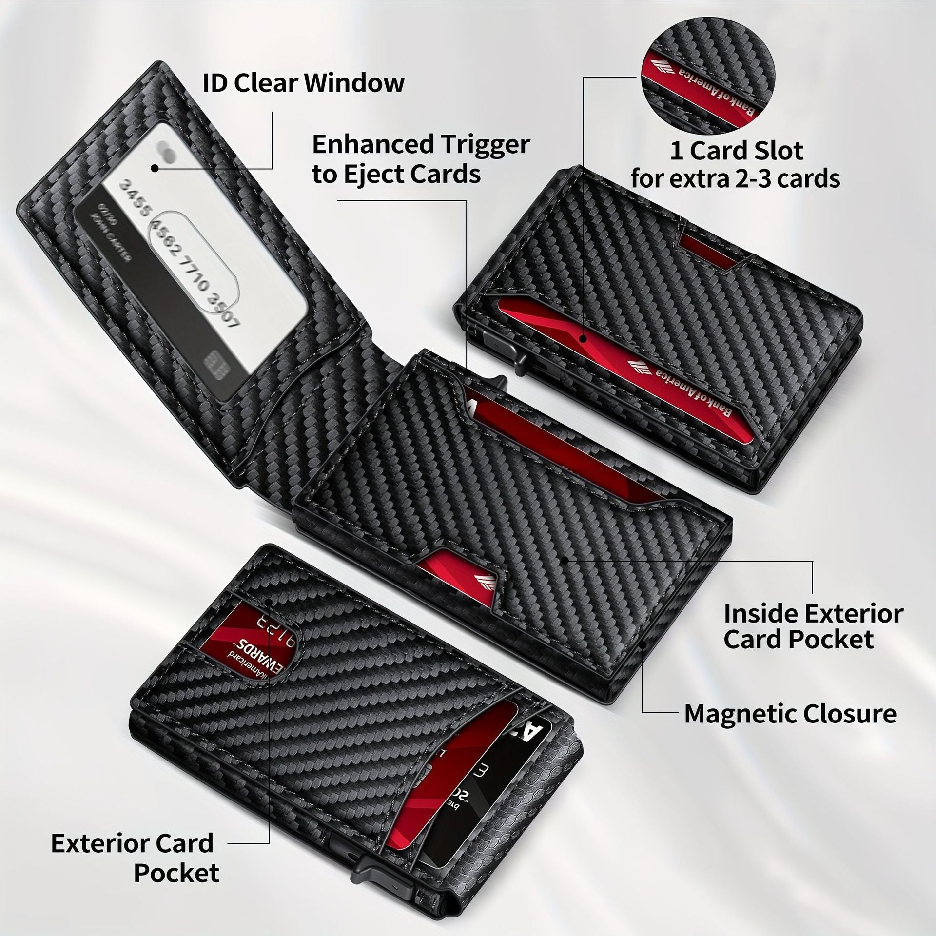 Carbon fiber patterned men&
