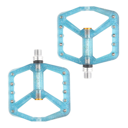 CNC Wide-faced PC Pedal Bicycle Pedal Road Mountain Bike Peilin Anti-Skid Pedal 2 Bearing Pedal