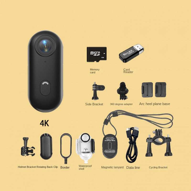 Thumb Bike Camera Magnetic Back Clip Sports Camera Thumb Recorder Pet