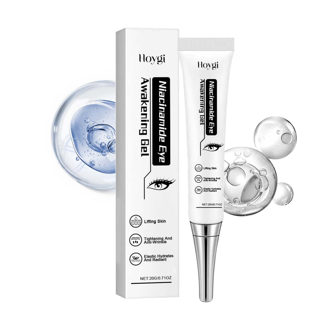 Niacinamide Eye Gel Hydrating And Moisturizing Elastic Firming Skin Around Eye Care Moisturizing Eye Cream