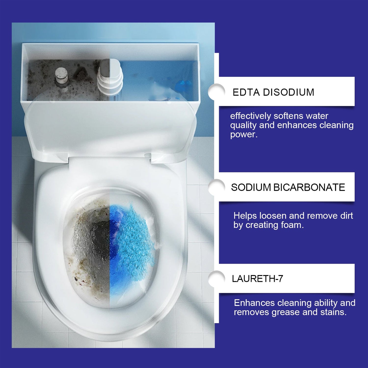 Toilet Foam Odor &amp; Stain Cleaner
