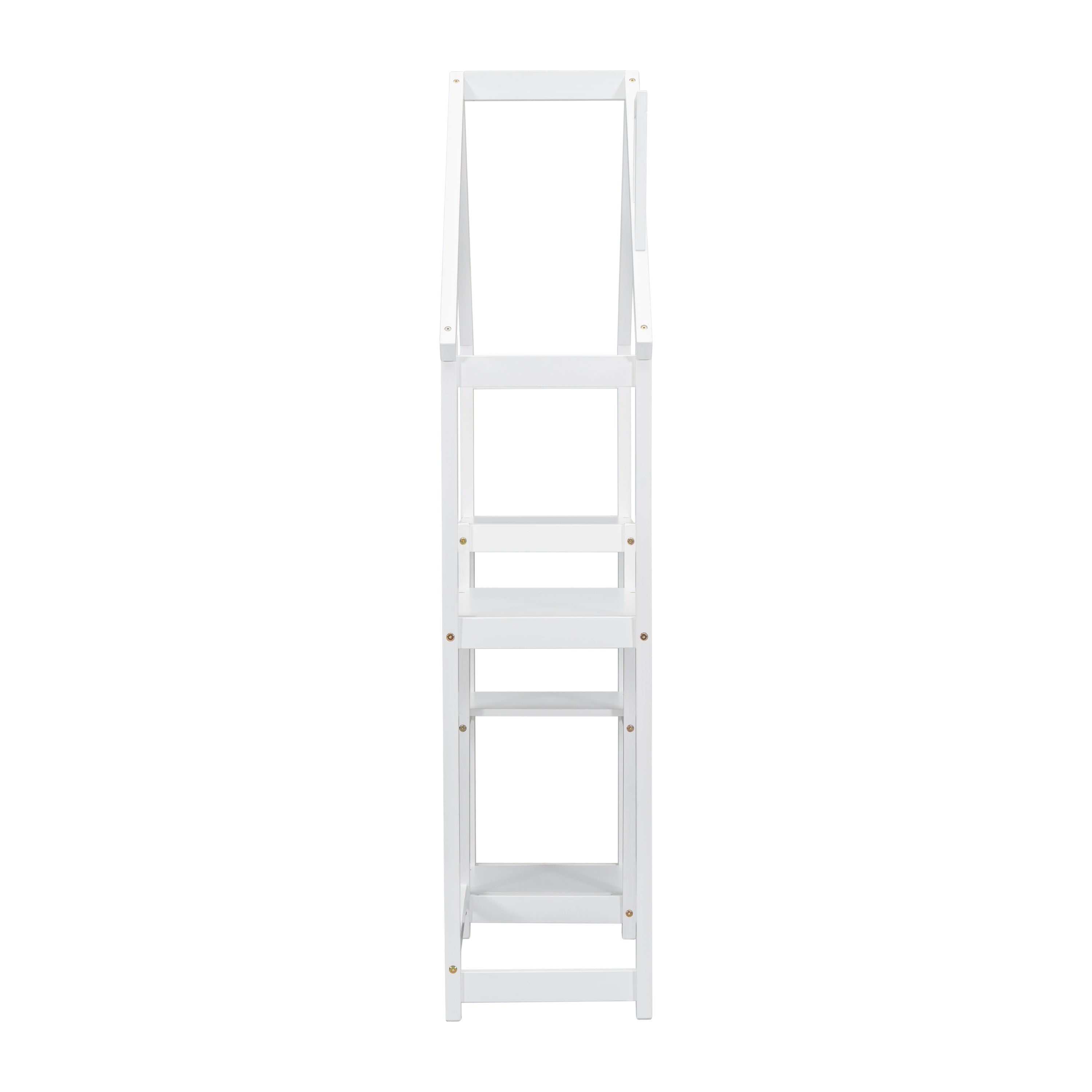 House-shaped Wooden writing Desk,Kids study Table,Bookshelf &amp; Toy Storage,White
