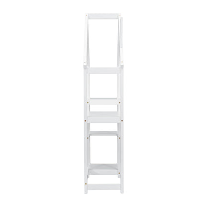 House-shaped Wooden writing Desk,Kids study Table,Bookshelf &amp; Toy Storage,White