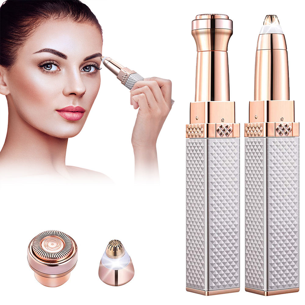 4-In-1 Lipstick Shaver Electric Eyebrow Trimmer Women&