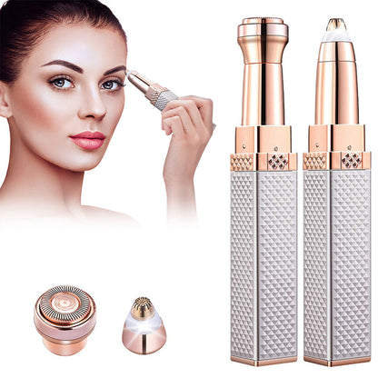 4-In-1 Lipstick Shaver Electric Eyebrow Trimmer Women&