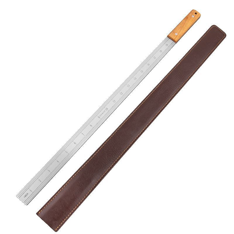 20 - Inch Dual - Scale Stainless Steel Ruler, thickened quenched steel, with random lanyard, great for drawing &amp; measuring.