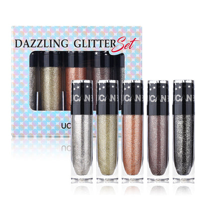 UCANBE New 8 color butterfly pattern diamond flash repair disc chameleon polarized face brightening three dimensional highlight set