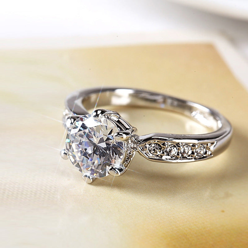 Elegant and luxurious wedding ring, women&