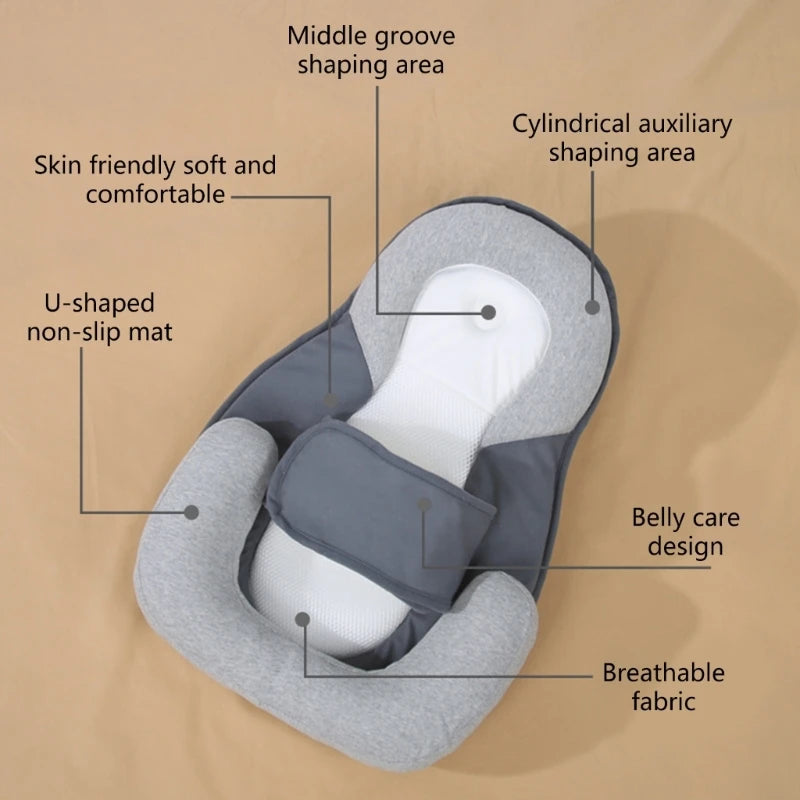 Gentle &amp; Effective Spit Up Prevention Cushion Ergonomic Support Pillow for Baby