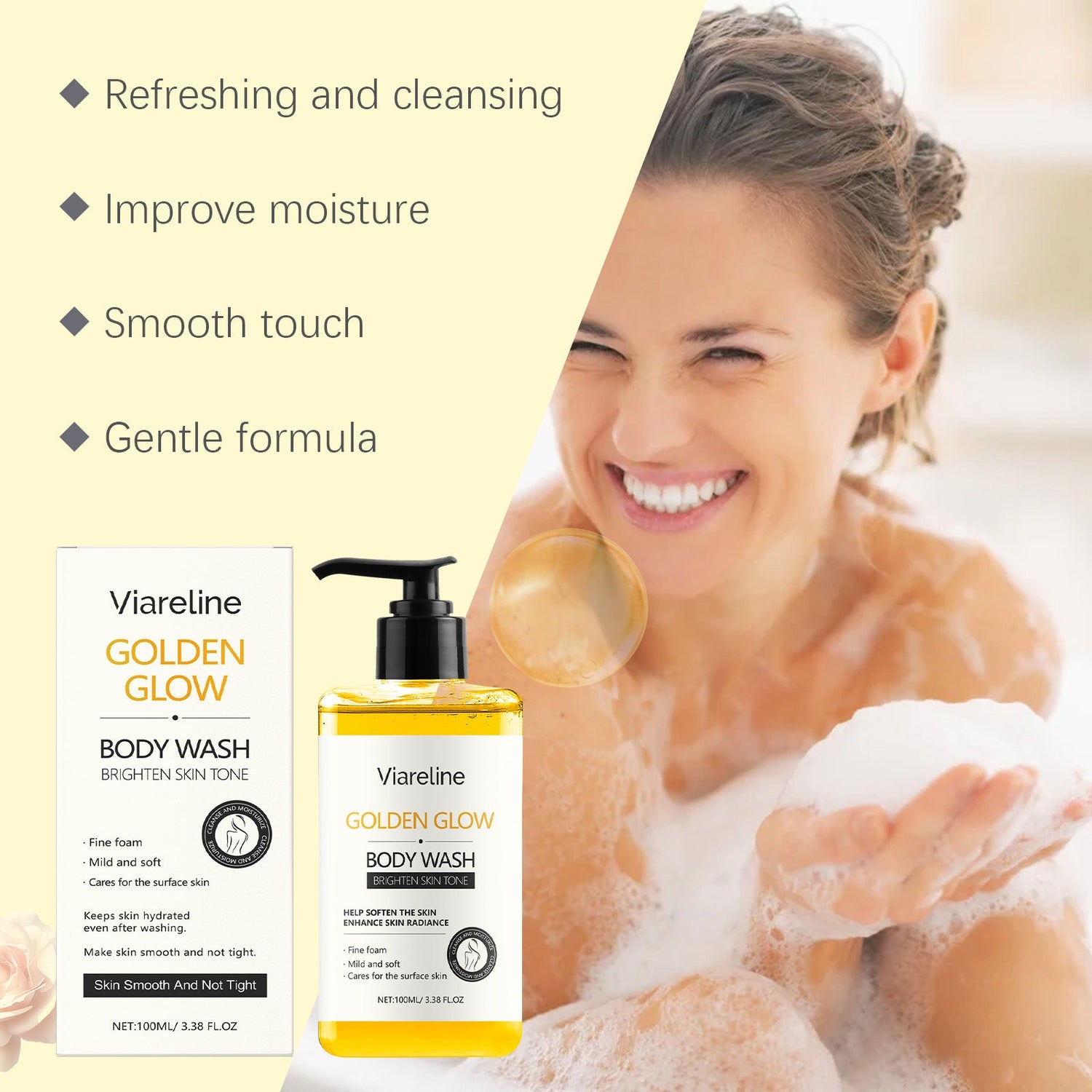 Moisturizing Body Wash Clean, Gentle, Refreshing And Comfortable Smooth Moisturizing And Nourishing Skin