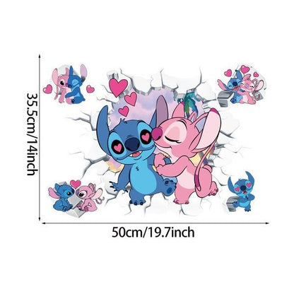 3D Broken Wall Stitch Wallpaper Children&