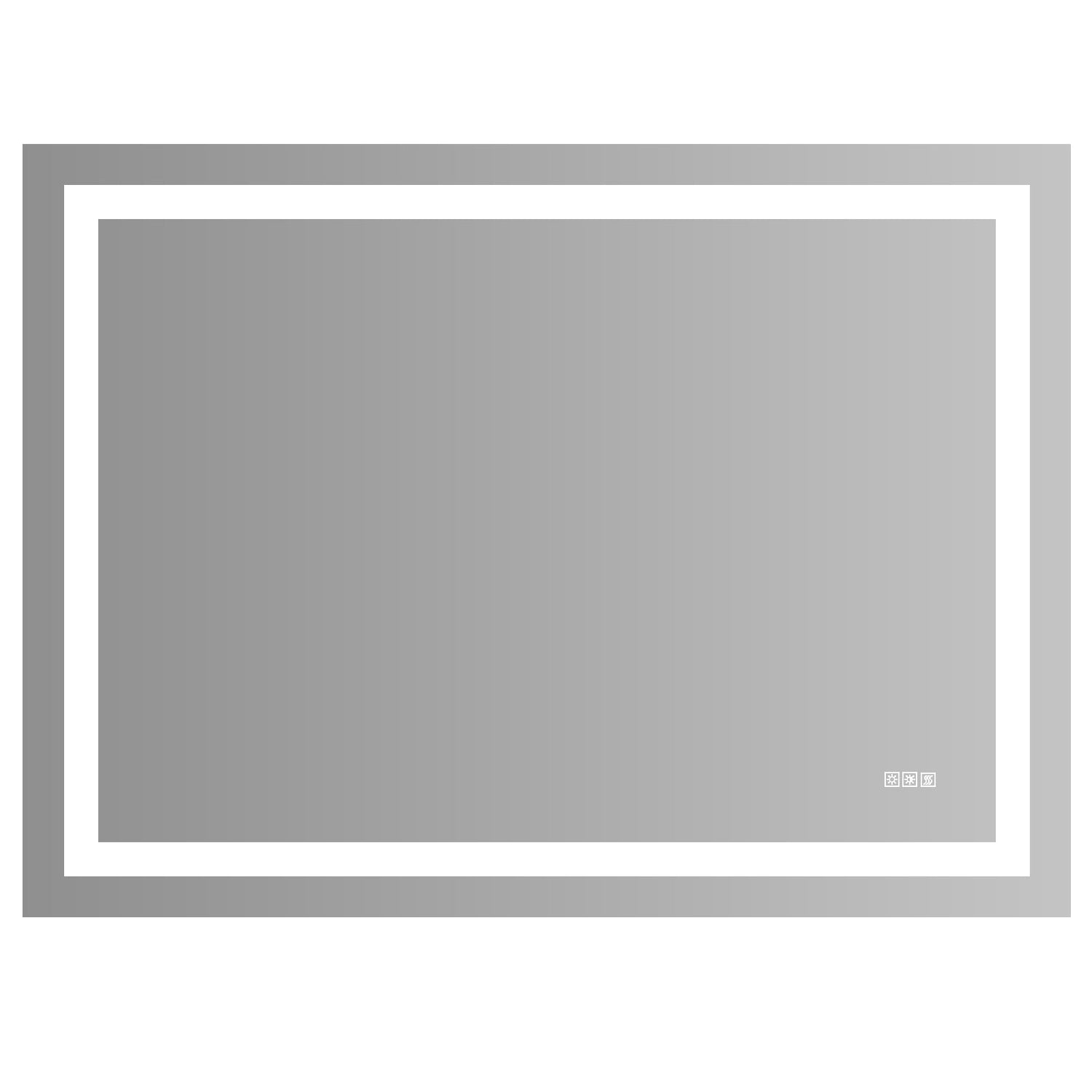 LED Bathroom Mirror 48x 36 Inch with lights, anti-Fog &amp; Dimming Led Bathroom Vanity Mirror