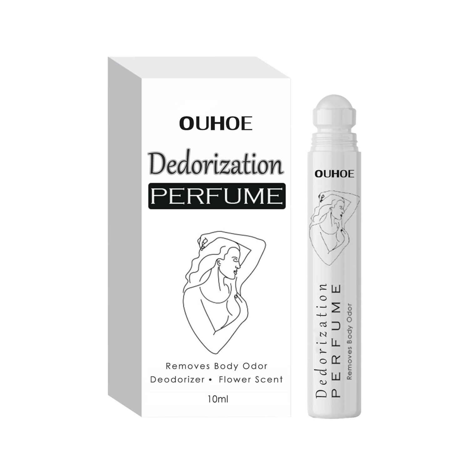 Deodorant Roll-On Perfume, Relives Underarm Body Odor Refreshing Anti-Perspirant Natural Fragrance Portable Perfume