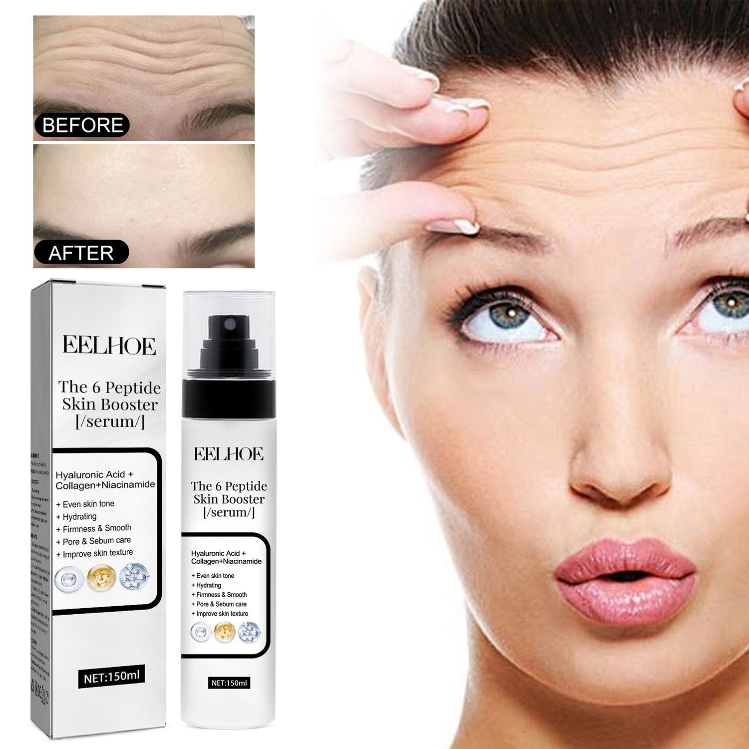 Nicotinamide Hyaluronic Acid Essence Hydrating And Moisturizing Face Brightening, Firming And Moisturizing Skin Whitening Essence