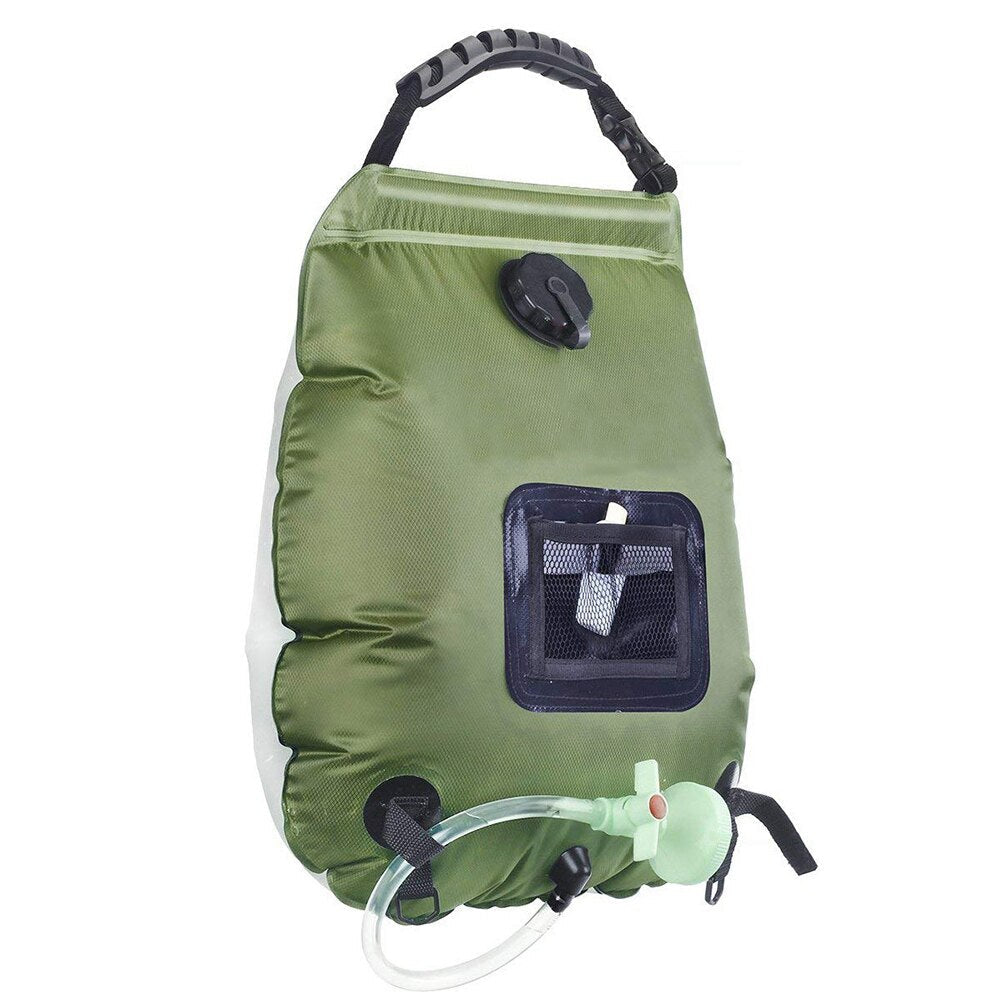 Portable Shower 20L Sun absorbs heat Water Storage Bags Outdoor Camping Hiking Heating Shower Bathing Bags Heating Shower Bags