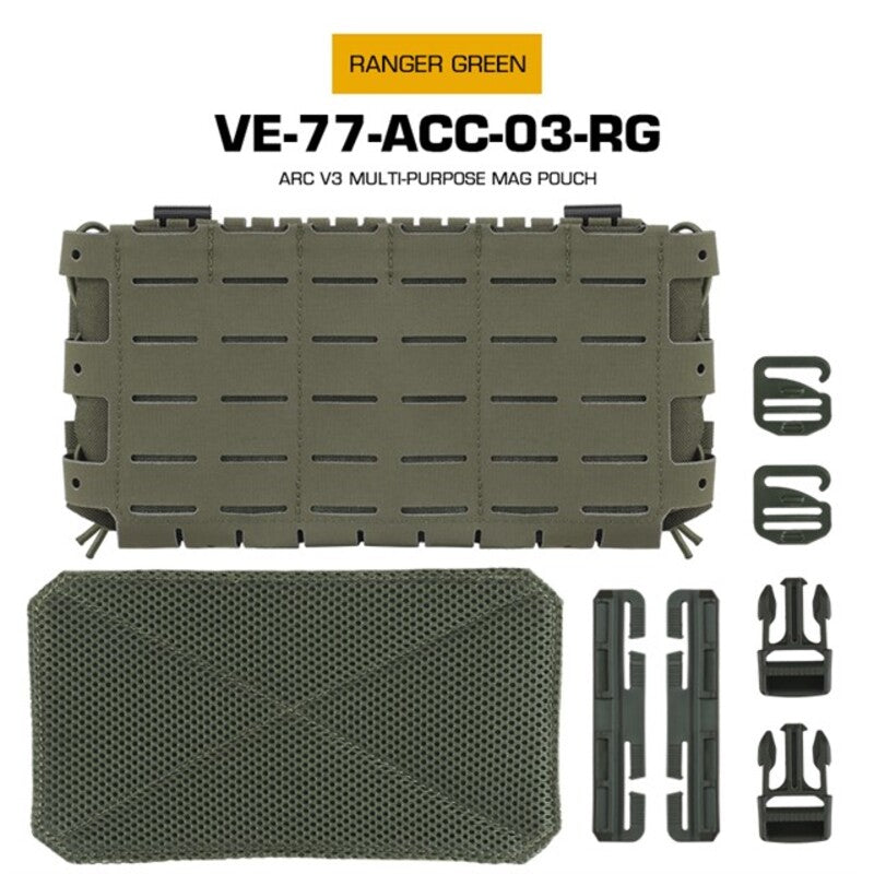 Tactical ARC V3 Molle Mag Pouch for M4/AR15, laser-cut, for hunting &amp; airsoft.