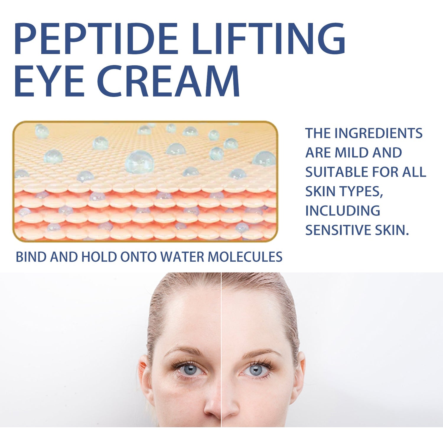 Peptide Lifting Eye Cream, Moisturize The Skin Around The Eyes, Improve The Eyes And Fade Fine Lines