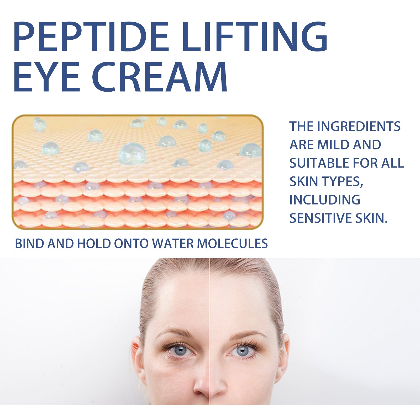 Peptide Lifting Eye Cream, Moisturize The Skin Around The Eyes, Improve The Eyes And Fade Fine Lines