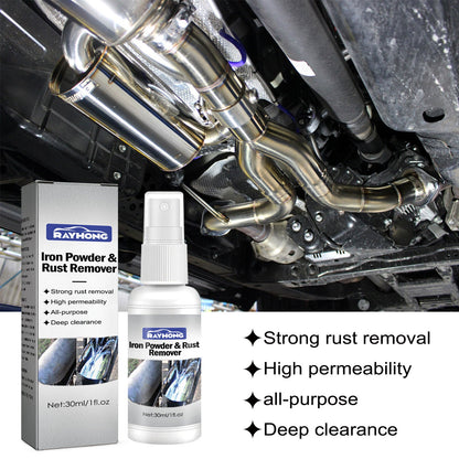 Lron Powder &amp; Rust Remover, Multi-Functional Metal Rust Remover For Automobile And Motorcycle Exhaust Pipe Rust Renovation Maintenance