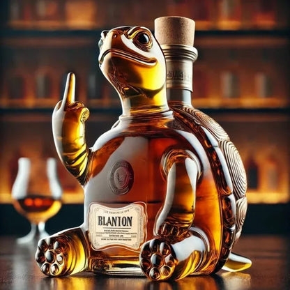 10Oz Funny Middle Finger Duck/Turtle/Dog Whisky Glass Decanter – Bar/Office/Home Decor.