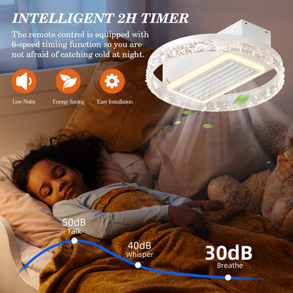 Bladeless LED Fan Lamp