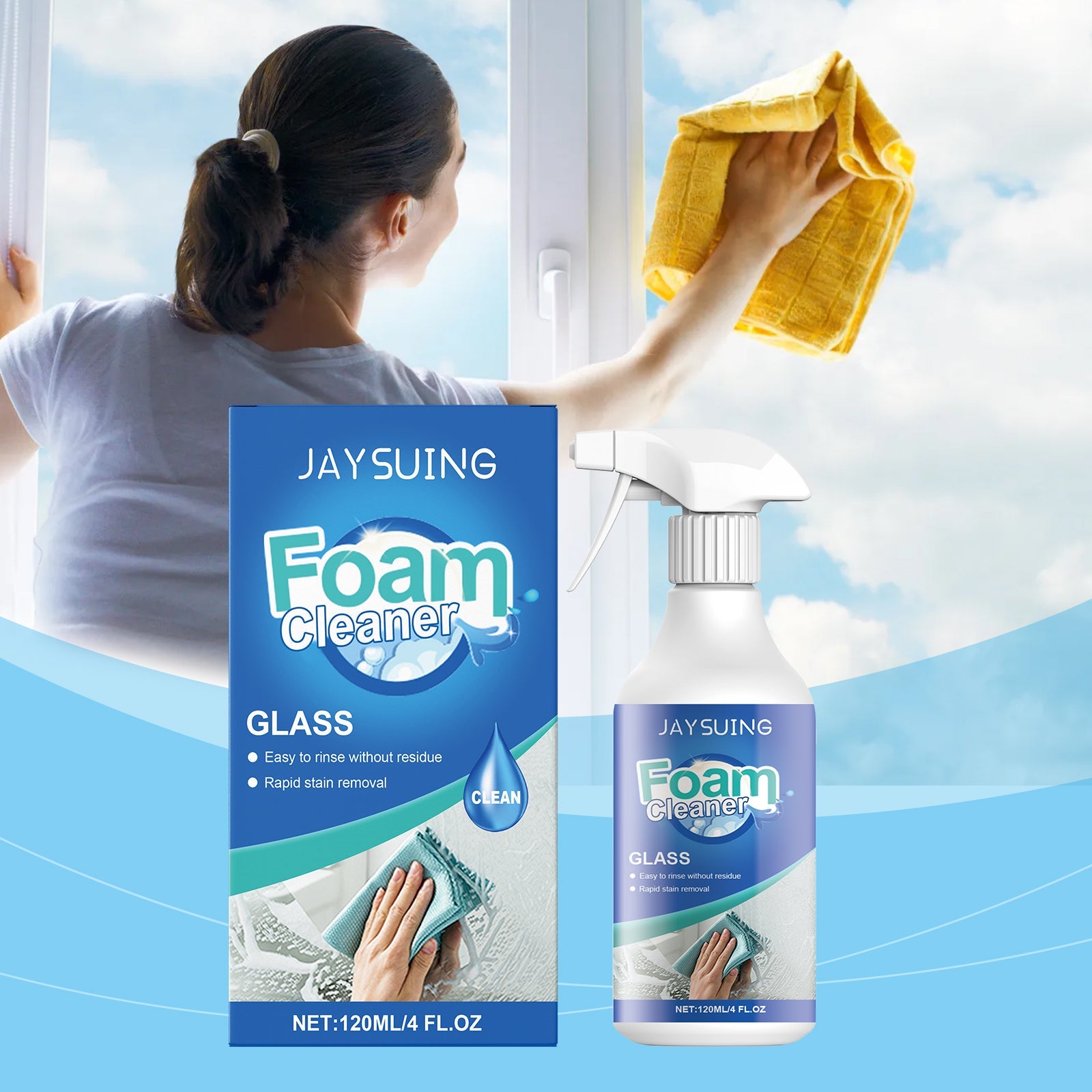 Glass Oil Stain Cleaner Spray