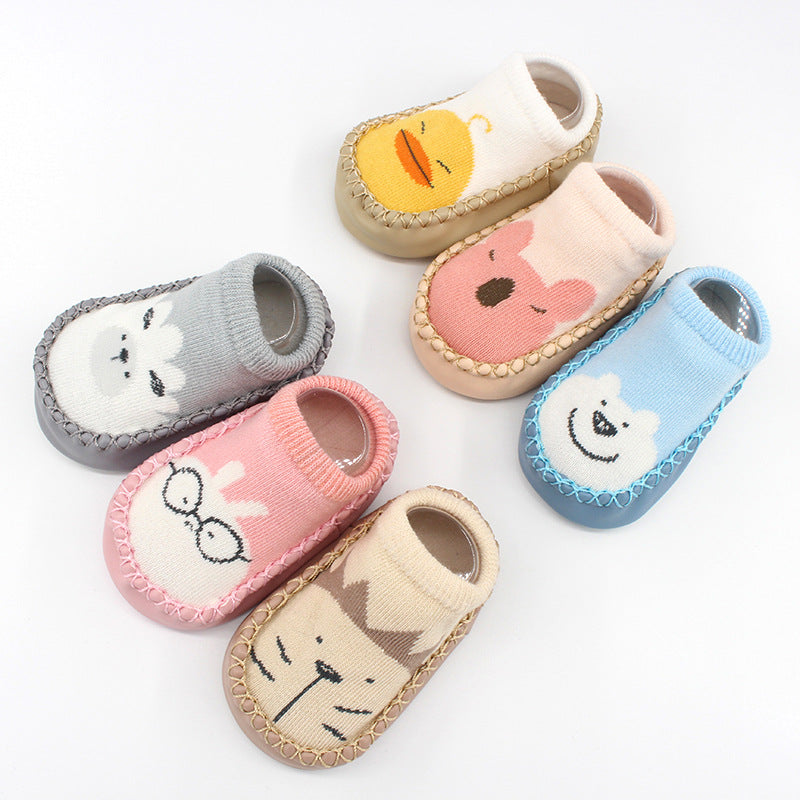 Spring And Autumn New Baby Shoes And Socks Soft Bottom Cartoon Children&