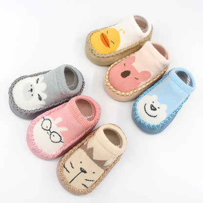 Spring And Autumn New Baby Shoes And Socks Soft Bottom Cartoon Children&