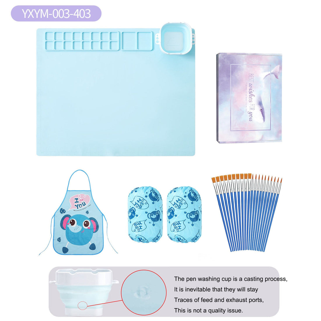 Silicone painting pad, simple solid color art painting pad, children&
