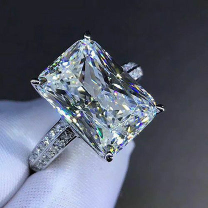 Explosive new style set with oversized zircon rings, simple women&