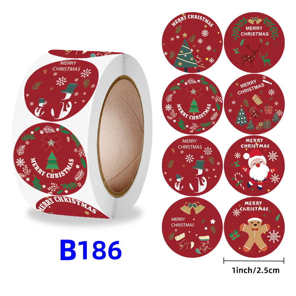 Christmas gift stickers decorative sealing sticker Merry Christmas Reward Self-adhesive labels Children&