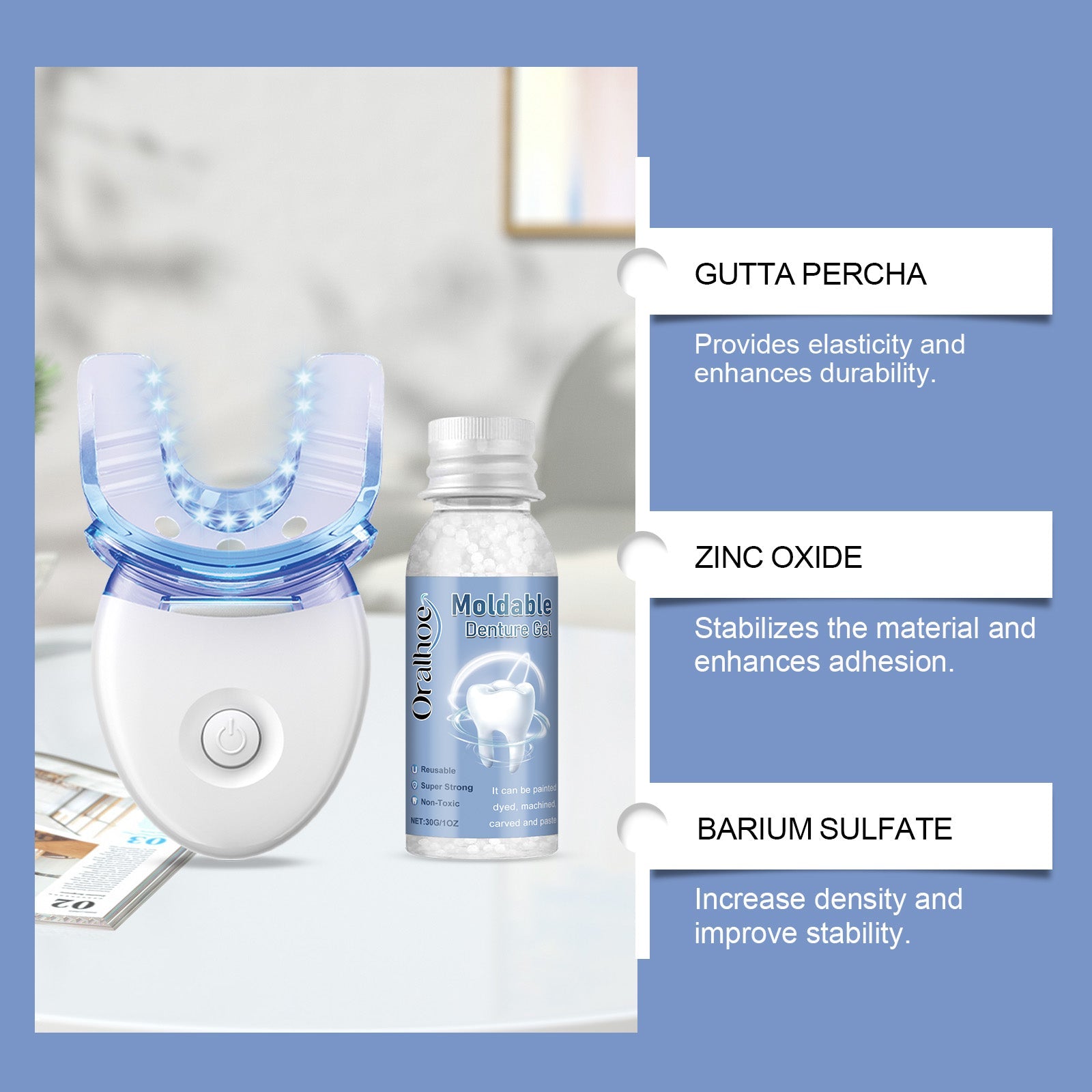 Dental Care Kit Improves Smile Appearance Gentle Comfort Beauty Teeth Shine Teeth Care