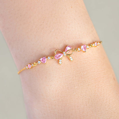 Ins Style Cute Sweet Bracelet Love Zircon Butterfly Festival Bracelet Women&