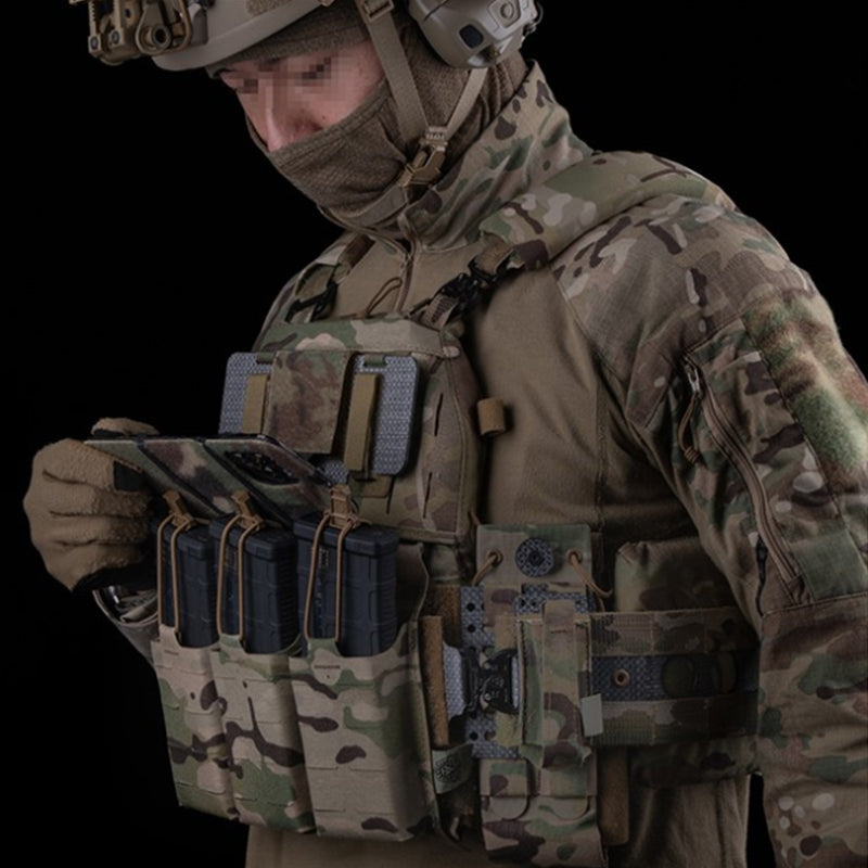 Tactical Phone Pouch, Molle, for Airsoft, Camping, Hunting. Foldable, for Phone &amp; Map.