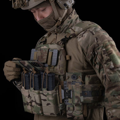 Tactical Phone Pouch, Molle, for Airsoft, Camping, Hunting. Foldable, for Phone &amp; Map.