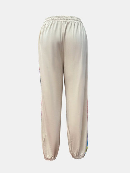 Drawstring High Waist Pants