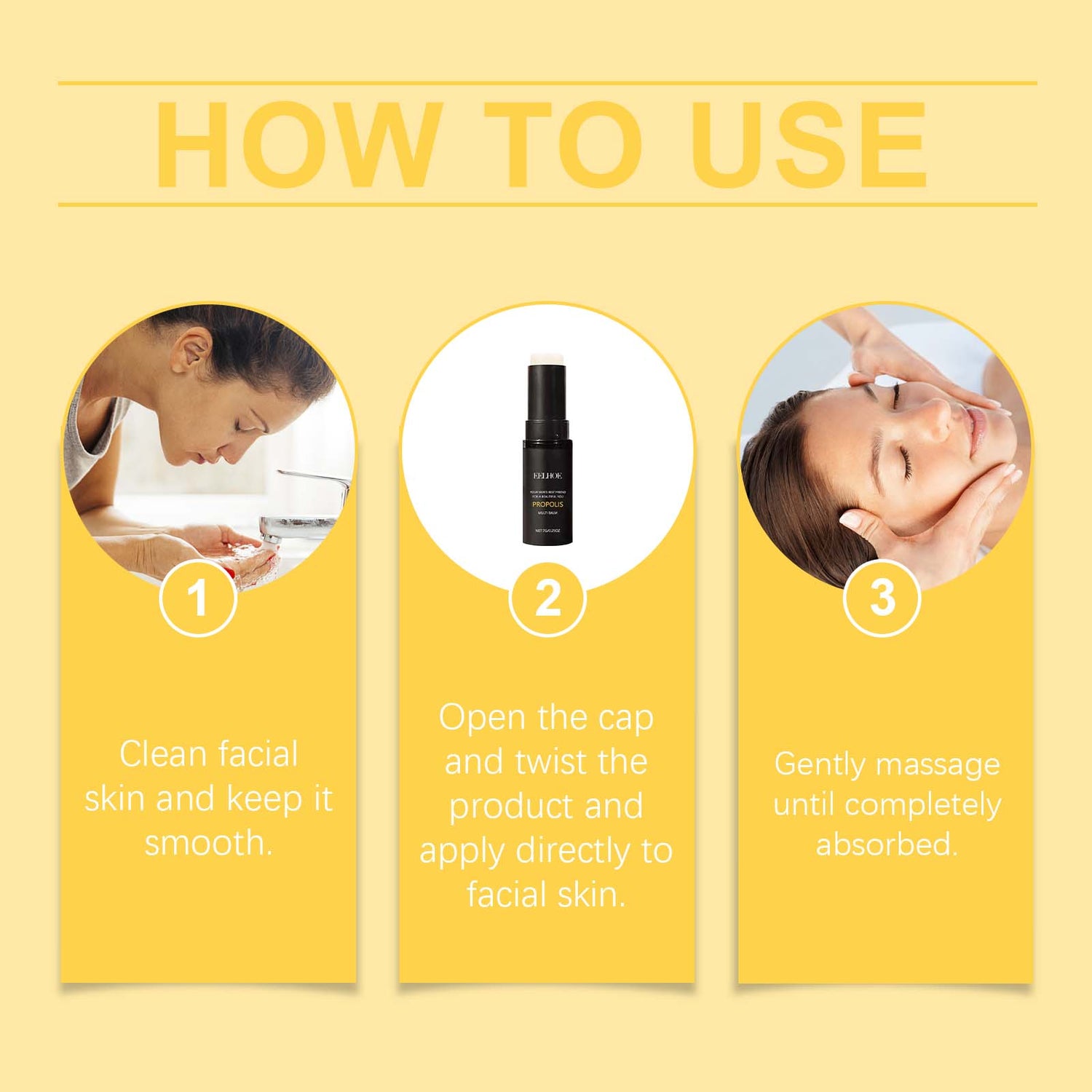 Propolis Firming Moisturizer For Daily Facial Care Gentle Moisturizing Propolis Stick For Dry Skin