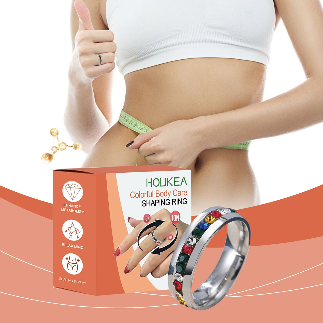 Colored Rings Colored Rings Beautiful Simple Accessories Body Care Daily Fashion Trend Accessories