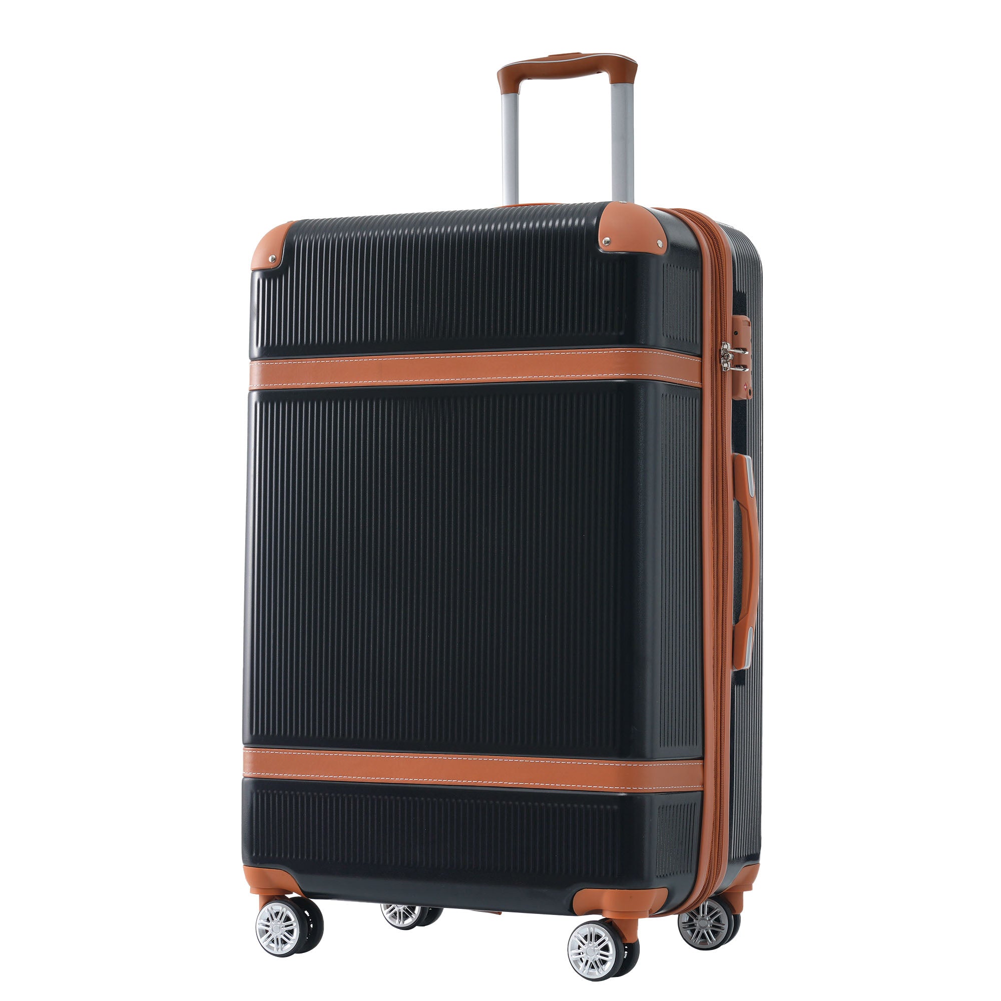 Hardshell Luggage Sets 3 Piece double spinner 8 wheels Suitcase with TSA Lock Lightweight 20&
